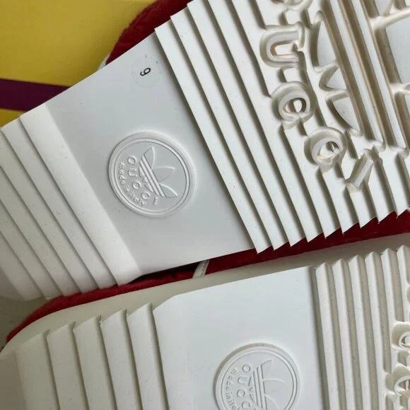 Adidas x Gucci 702412 Mens Slides Sandals Shoe, Red, sz Gucci 9 & 10 - Picture 15 of 16